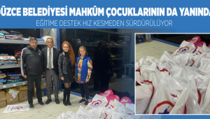 DÜZCE BELEDİYESİ MAHKÛM ÇOCUKLARININ DA YANINDA