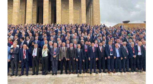 TOBB Genel Kurul programı kapsamında Anıtkabir'i ziyaret edildi