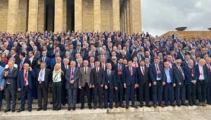 TOBB Genel Kurul programı kapsamında Anıtkabir'i ziyaret edildi
