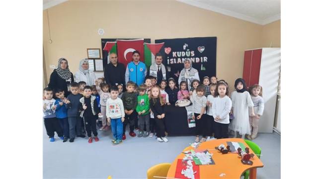 Düzceli miniklerden Filistin farkındalığı