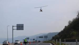  JANDARMA TRAFİK EKİPLERİ HAVADAN HELİKOPTER DRON MOTORİZE TRAFİK EKİBİ DESTEKLİ TRAFİK DENETİMİ YAPILDI 