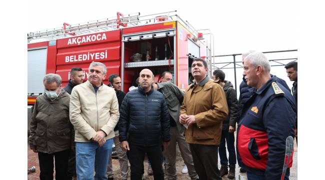 Akçakoca'da kokutan otel yangını