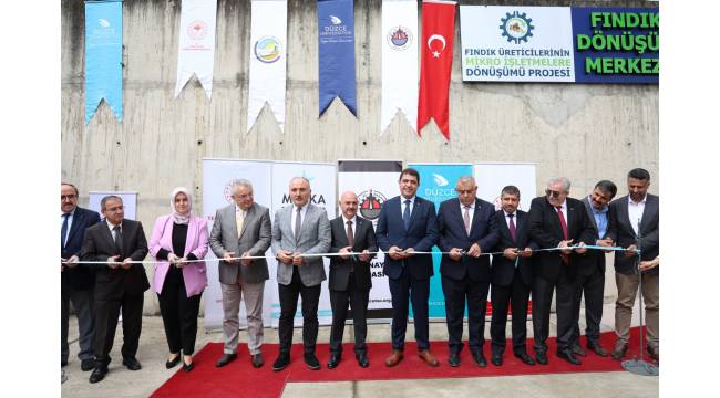 Düzce Üniversitesi’nde Fındık Dönüşüm Merkezi’nin Açılışı Gerçekleştirildi