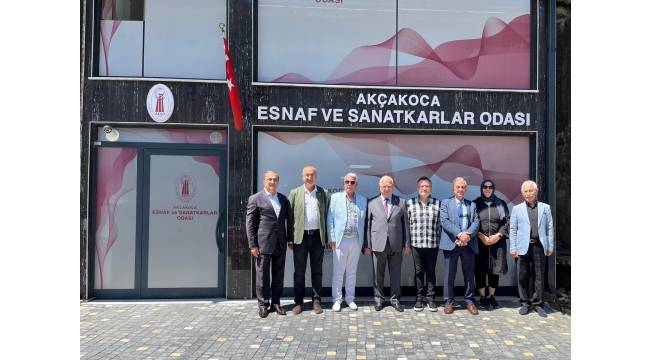 CHP Heyetinden Akçakoca Esnaf ve Sanatkârlar Odası'na Ziyaret