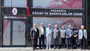 CHP Heyetinden Akçakoca Esnaf ve Sanatkârlar Odası'na Ziyaret