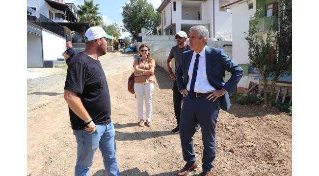 Başkan Fikret Albayrak Kale Mevkisindeki Altyapı Çalışmalarını Yerinde İnceledi