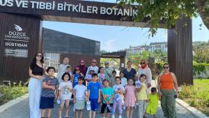 Düzce Üniversitesi Çocuk Kampüsü Öğrencileri Botanik Bahçesinde Doğayla Buluştu