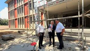 Kaymakam Deniz Pişkin, Nezahat Özdemir İmam Hatip Ortaokulu İnşaatını Yerinde İnceledi