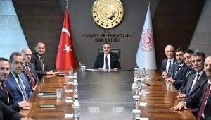 MÜSİAD Başkanı Burhan Özdemir'den Sanayi ve Teknoloji Bakanı Kacır’a Ziyaret
