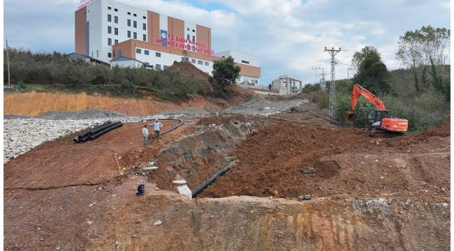 YENİ AKÇAKOCA DEVLET HASTANESİ ALTYAPI ÇALIŞMALARINDA 2. ETAP TAMAMLANDI