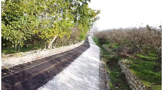 Akçakoca’da Aktaş-Hemşin Bağlantı Yolu Asfalt Çalışmaları Sona Yaklaştı