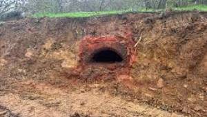 Akçakoca Göktepe Köyü’nde Yol Çalışmasında Tarihi Ateş Tuğlası Fırını Ortaya Çıktı