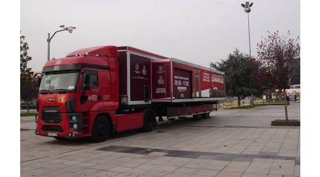 Çanakkale Savaşları Mobil Müzesi Düzce'de Ziyarete Açıldı