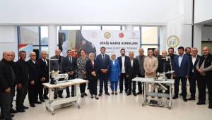 Köylerdeki Halk Eğitimi Kurslarına Makine Desteği