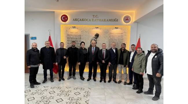 Akçakoca Esnaf ve Sanatkarlar Odası’ndan Kaymakam Cinbir’e Ziyaret