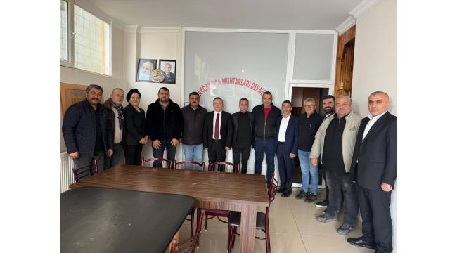 Aydoğan ve Yönetiminden Muhtarlar Derneği’ne Ziyaret