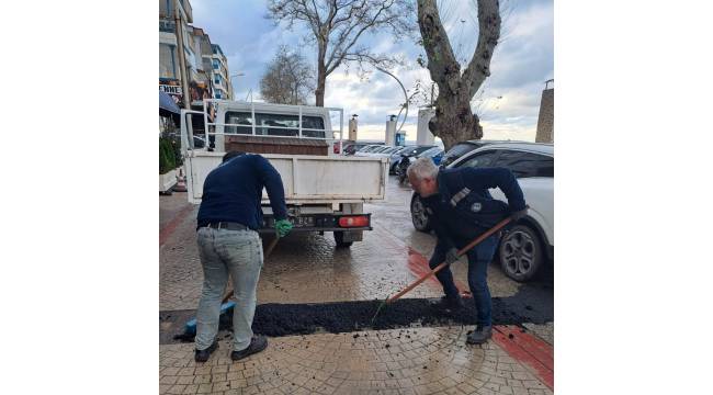 Belediyeden Altyapı Sonrası Yol ve Kaldırım Çalışmaları
