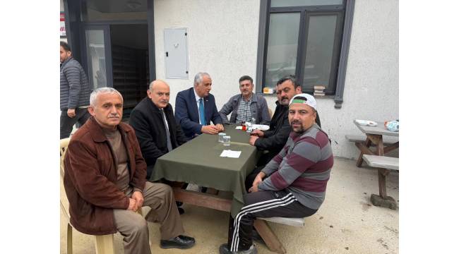 Kaymakam V. Şevket Cinbir, Dereköy’de Yenilenen Cami ve Şadırvan İnşaatını İnceledi