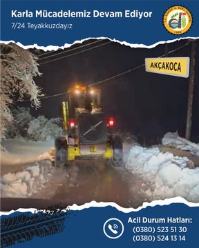 Düzce İl Özel İdaresi Karla Mücadelede Sahada