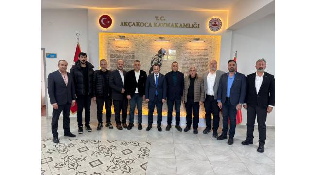 Akçakoca TSO’dan Kaymakam Dr. Hacı Arslan Uzan’a Ziyaret