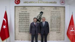 Başkan Fikret Albayrak’tan Kaymakam Dr. Hacı Arslan Uzan’a Hayırlı Olsun Ziyareti