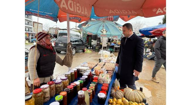 Kaymakam Dr. Hacı Arslan UZAN’dan Cuma Pazarı’na Ziyaret
