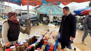 Kaymakam Dr. Hacı Arslan UZAN’dan Cuma Pazarı’na Ziyaret