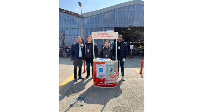 Akçakoca’da Ramazan’da Sağlık Programı Kapsamında Bilgilendirme Standı Kuruldu