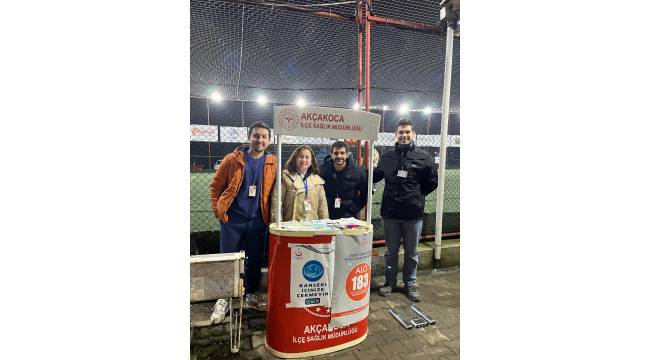 Akçakoca’da Ramazan Turnuvası’nda Sağlık Farkındalığı Standı Kuruldu