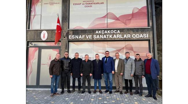 Akçakoca Esnaf ve Sanatkârlar Odası’na “Hayırlı Olsun” Ziyareti