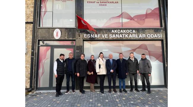 Akçakoca Esnaf ve Sanatkârlar Odası’na Vergi Haftası Ziyareti