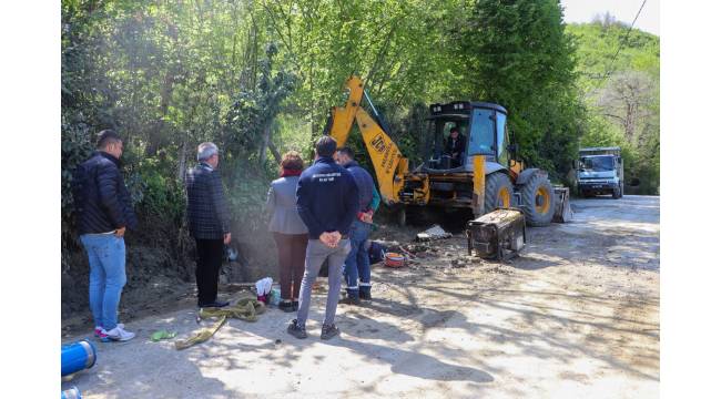 AKÇAKOCA’DA İÇME SUYU HATTINDA GÜÇLENDİRME ÇALIŞMALARI DEVAM EDİYOR