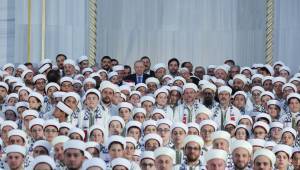 Cumhurbaşkanı Erdoğan, hafızlık icazet törenine katıldı