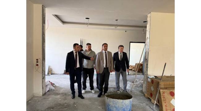 PİRİ REİS MTAL VE KYK YURDU İNŞAATINDA İNCELEME GERÇEKLEŞTİRİLDİ 