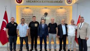 İL GENEL MECLİS ÜYELERİMİZ VE MUHTARLAR DERNEĞİ BAŞKANINDAN KAYMAKAMA ZİYARET