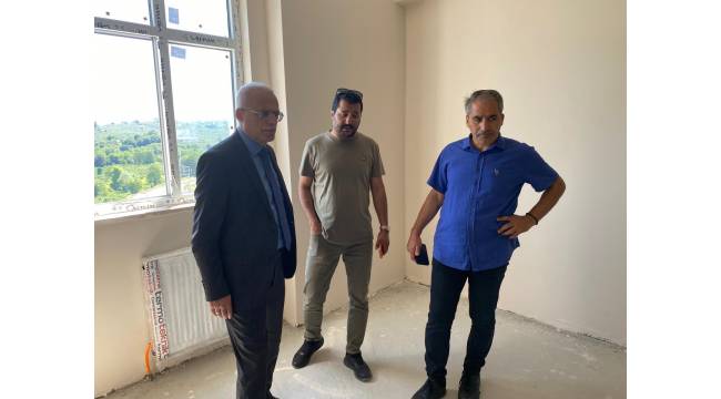 İl Müdürü Arslantürk Akçakoca’daki Yurt İnşaatını İnceledi
