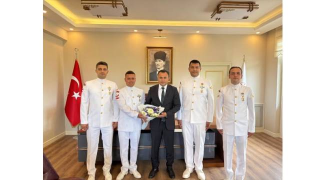 Sahil Güvenlik Personelinden Kaymakam Uzan’a Ziyaret