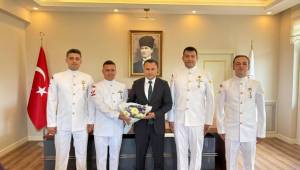 Sahil Güvenlik Personelinden Kaymakam Uzan’a Ziyaret