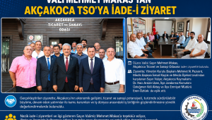 Düzce Valisi Mehmet Makas’tan ATSO’ya İade-i Ziyaret