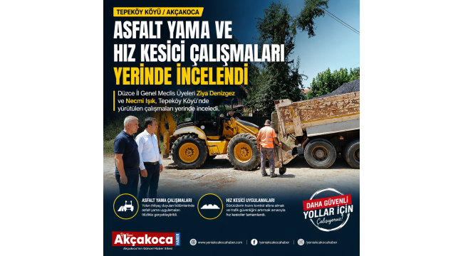 Tepeköy’de Asfalt Yama ve Hız Kesici Çalışmaları Tamamlandı